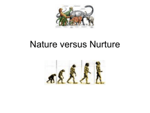 PPT Nature V Nurture Debate
