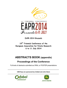 EAPR2014 Abstracts Book