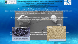 Constraining the effects of Mg:Ca ratio and temperature on