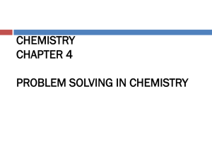 chemistry chapter 4 notes