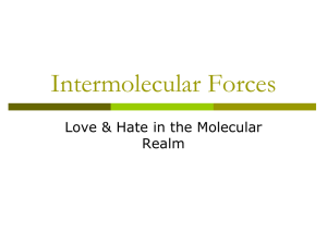 1 - Intermolecular Forces