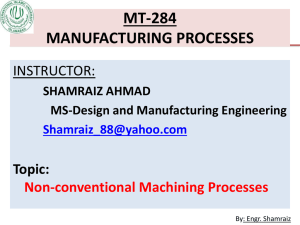 MT-284 MANUFACTURING PROCESSES