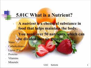 5.01 C Nutrients - Duplin County Schools