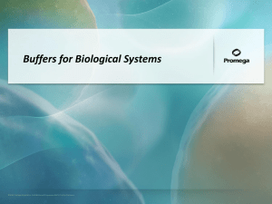 Buffers for Biological Systems