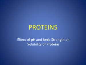 PowerPoint on Proteins