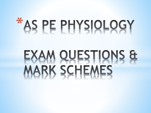 as pe physiology revision exam questions & mark schemes