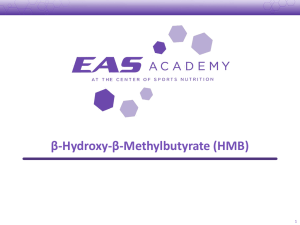 Methylbutyrate (HMB)
