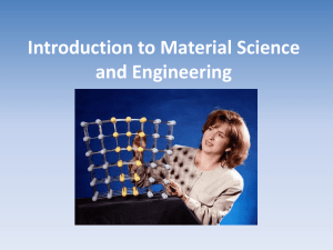 Fun with material science: Introduction