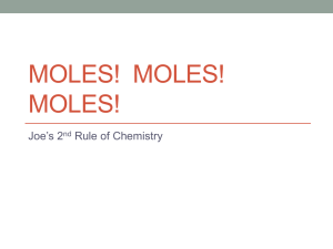 4 - Moles! Moles! Moles