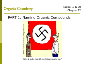 Functional Groups & Naming Organic Compounds