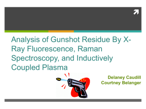Analysis of Gunshot Residue By X