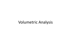 Volumetric Analysis - CSC-year-12