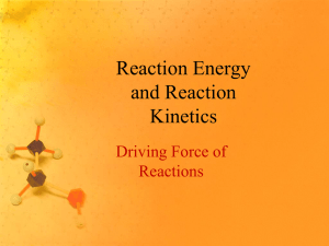 Driving Forces for Reactions