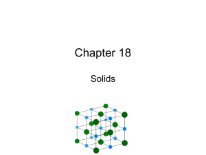 Chapter 18 Solids