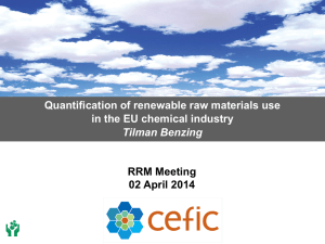Quantification of Renewable Raw Materials Use in the EU