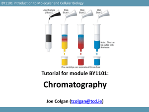 Tutorial 5: Chromatography