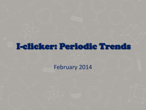 I-clicker: Periodic trends