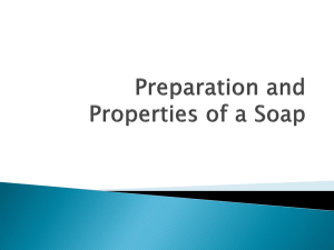 Preparation and Properties of a Soap