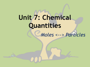 Moles - Particles