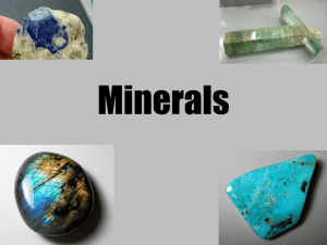 Minerals - Mrs. Plante Science