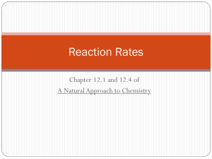 Reaction Rates - Siverling