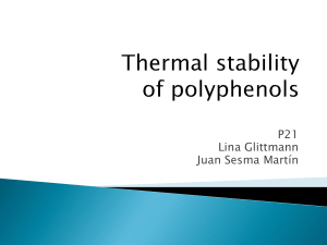 Thermal stability of polyphenols - IQ