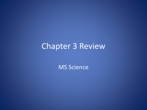 Chapter 3 Review ms science