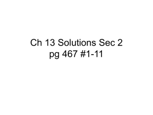 Ch 13 Solutions Sec 2 pg 467 #1-11