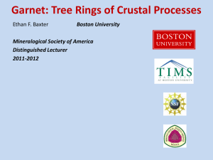 Garnet: Tree Rings of Crustal Processes - people