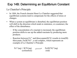 Determining an Equilibrium Constant
