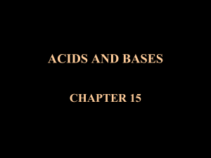 ACIDS AND BASES