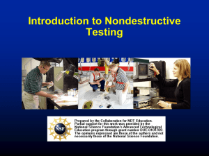 Introduction to Nondestructive Testing - NDT