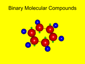 Binary Molecular Compounds and Acids - for posting