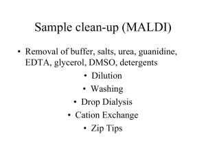 MALDI Clean-up - QB3