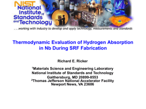 Thermodynamic Evaluation of Hydrogen Absorption