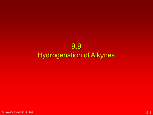 Carey Chapter 9 Alkynes