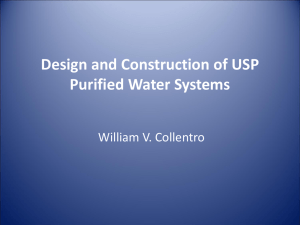 USP Purified Water System