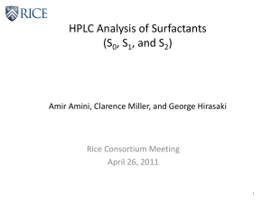 HPLC Surfactant Analysis