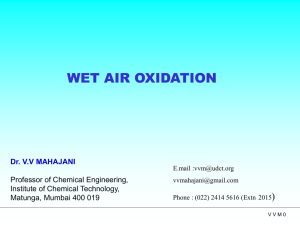 Wet Air Oxidation