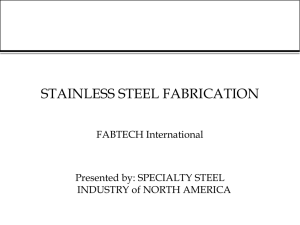 STAINLESS STEEL FABRICATION