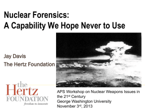 Nuclear Forensics