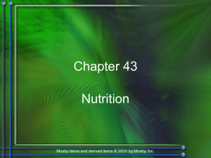 Chapter 43: Nutrition