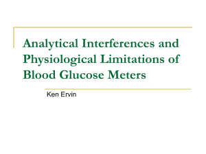 Analytical Interferences and Physiological Limitations of Blood