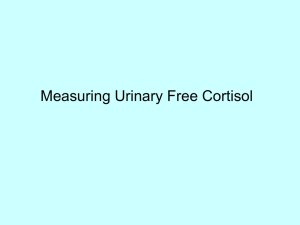 Measuring Urinary free cortisol