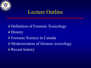 History of forensic toxicology