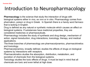 Introduction to neuropharmacology