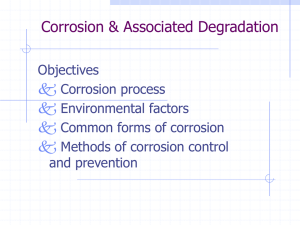 Corrosion and Oxidation