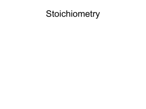 Stoichiometry in PPT format