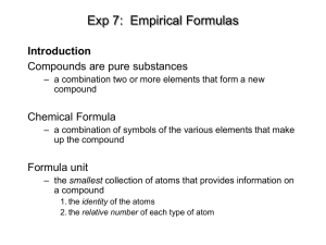 Exp 9A: The Identity of an Insoluble Precipitate