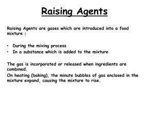 Chemical Raising Agents